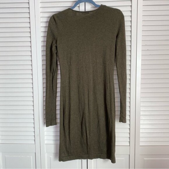 Moda International cashmere blend asymmetrical neckline sweater dress size small - Picture 2 of 5